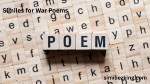 Read more about the article 10+ Similes for War Poems